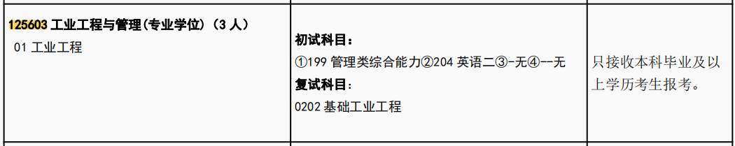 中北大学2024年MEM工业工程及物流工程专硕招生简章