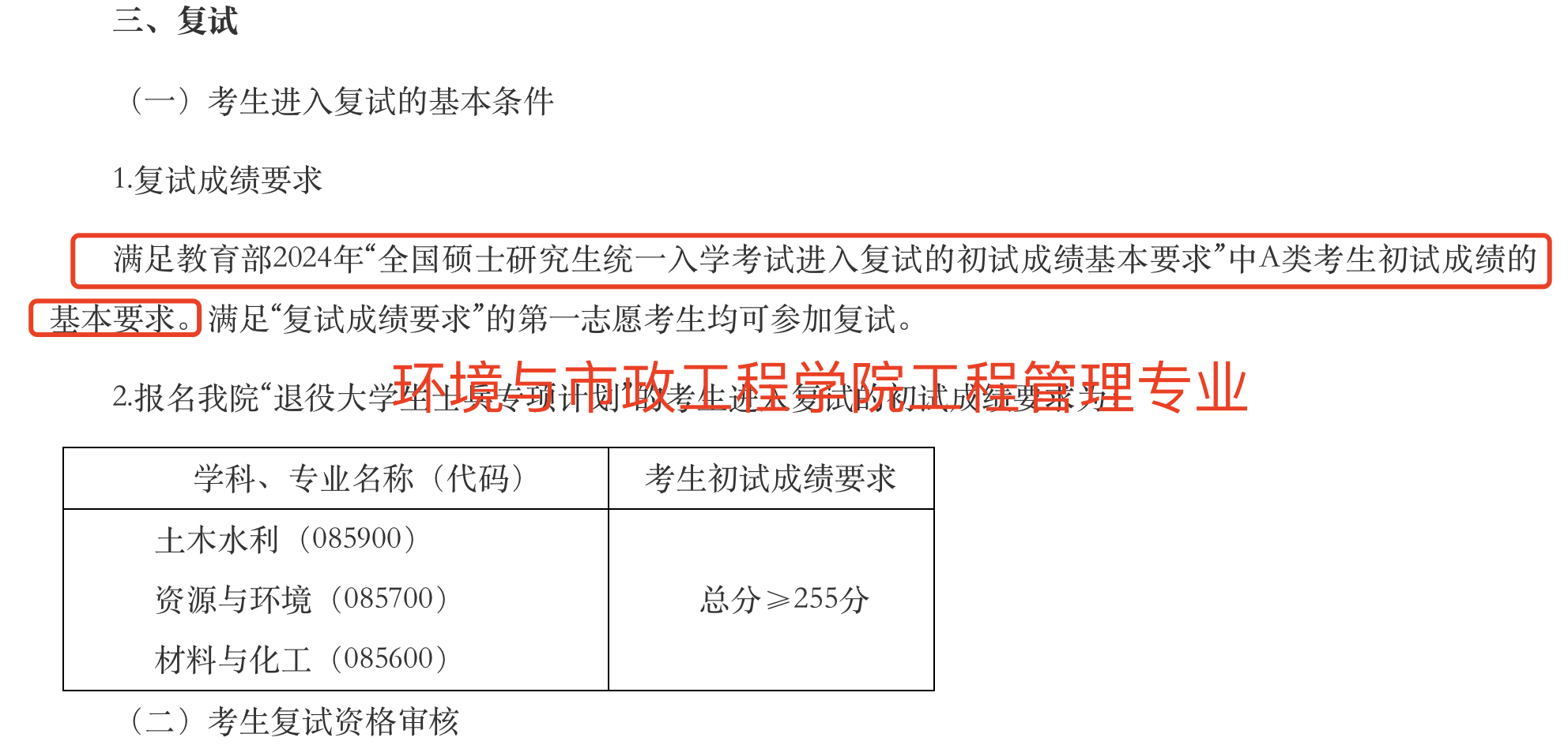 青岛理工大学2024年MEM工程管理硕士复试分数线