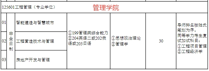 沈阳建筑大学2025年MEM工程管理硕士招生简章